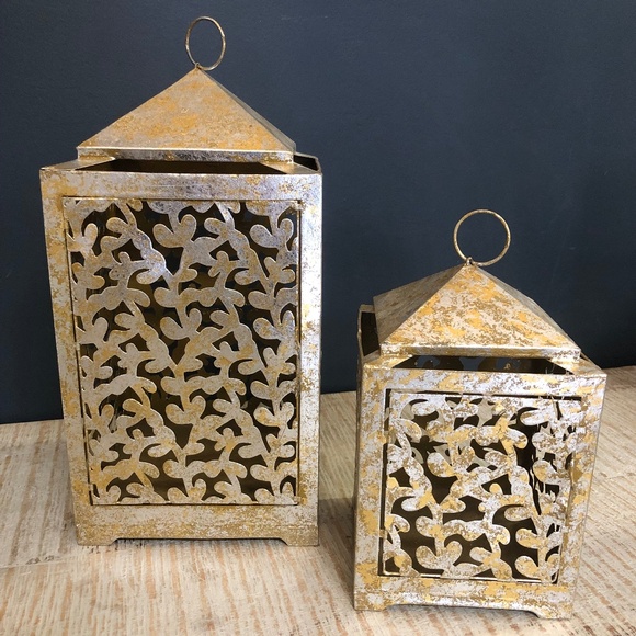 Set of 2 Garden Lanterns by Jeremie - Picture 1 of 8